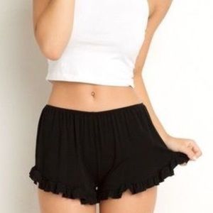 brandy melville black vodi shorts
